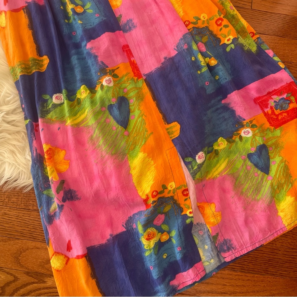 Vintage 90s Jams World Maxi Sun Dress Classic With Pockets Hippie Boho Grunge M - Picture 6 of 6